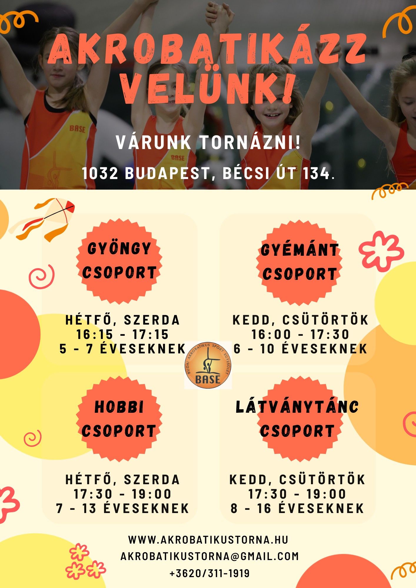 Szeretettel várunk!